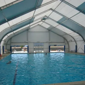 10x10m 20x20m 20x30m techo curvado estructuras deporte piscina tienda