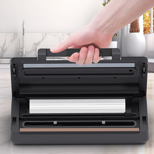 Sellador de Alimentos <span class=keywords><strong>al</strong></span> <span class=keywords><strong>Vacío</strong></span> Eléctrico de 145W con Panel Metálico Cepillado, Máquina de Sellado Automática <span class=keywords><strong>para</strong></span> <span class=keywords><strong>Bolsas</strong></span> de Almacenamiento de Alimentos con Almacenamiento de Rollos de <span class=keywords><strong>Bolsas</strong></span> - Product Image 4