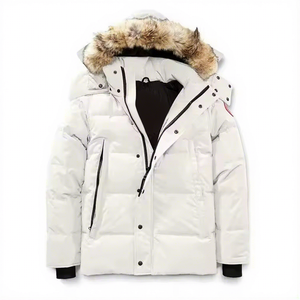<b>Men's</b> Winter Hooded Puffer <b>Jacket</b> Thick Down Filled Windproof Zipper Closure Casual Style <b>Fur</b> Trim Black 2027 - Product Image 5