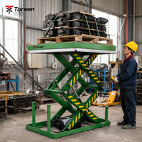 Plateforme élévatrice à ciseaux hydraulique stationnaire pour le chargement, le déchargement et le transfert de matériaux, hauteur et dimensions de plateforme personnalisées
