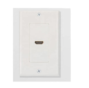 Câble vidéo mural à port unique Pigtail <span class=keywords><strong>Hdmi</strong></span> Wall Plate Prise <span class=keywords><strong>HDMI</strong></span> vers prise avec câble 6 pouces 4K UHD, ARC et Ethernet Pass-Thru - Product Image 1