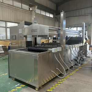 Sản lượng cao liên tục tự động khoai tây chiên dây chuyền sản xuất loại mới nồi chiên Snack máy móc chế biến thực phẩm - Product Image 2