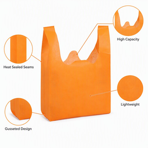 Richer Fujian Polypropylene Shopping <b>Bags</b> Reusable Thick Nonwoven Space Saving Foldable Strong Office Use Wholesale Customizable - Product Image 2