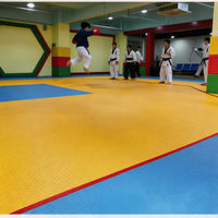 Runsure - Revêtement de sol sportif en plastique résistant à l'usure et facile à nettoyer, substrat pour sols en bois pour gymnases de basketball, certifié EN 14904