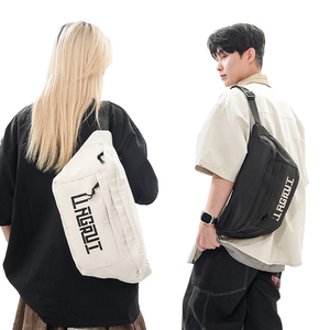 Bolso Cruzado Unisex de PU, Nuevo Estilo Moderno, con Cierre de Cremallera, Forro de Poliéster, Impermeable, 20-35L - Product Image 3