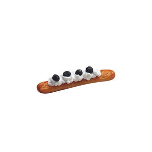 Mini baguette <span class=keywords><strong>francesa</strong></span> de arcilla polimérica, comida de juguete para decoración de cocina de casa de muñecas, accesorio de repostería. - Product Image 5