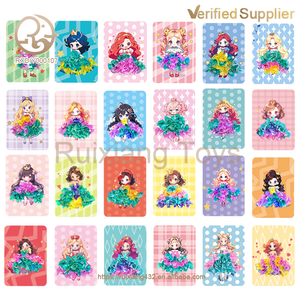 Fai da te 3D tavolo da disegno <span class=keywords><strong>Puzzle</strong></span> di carte 24 pezzi per bambini gioco fatto a mano Kit di corrispondenza per l'allenamento del motore Fine pasta creativa principessa timbro giocattoli - Product Image 2