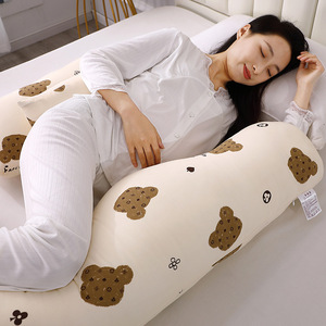 Almohada de Embarazo en Forma de U de 140x71x18cm con Funda Extraíble, Soporte Lumbar, Almohada de Maternidad para Dormir de Lado - Product Image 3