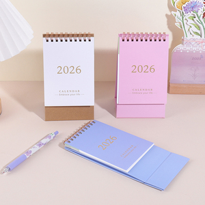 Персонифицированный <span class=keywords><strong>2026</strong></span> новый Настольный календарь портативный складной задний планировщик Примечания офисный Домашний Настольный Календарь украшения - Product Image 2