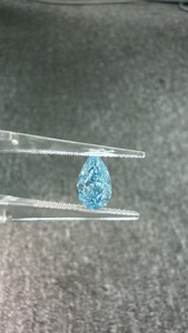 Diamant de laboratoire ovale bleu intense fantaisie de grand carat, pureté VVS, certifié, pierre précieuse couleur libre - Product Image 6