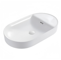 Lavabo de vanité de comptoir rectangulaire de qualité supérieure lavabos de salle de bain en céramique bassins en porcelaine de luxe