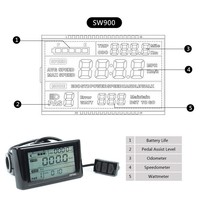Kit de Conversión de Motor sin Escobillas de 48V/52V/60V/72V 2000W para Bicicleta Eléctrica, Controlador de Doble Modo de Alto Torque, Pantalla LCD para Bicicleta Todoterreno DIY