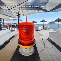 HC-L6 Intelligent 220V ABS Lumière d'avertissement de navigation à détecteur de mouvement, étanche et anti-poussière, clignotante pour aéroport, à commande lumineuse