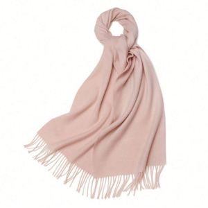 Écharpe en laine unie pour homme et femme, mode hiver, vente en gros - Product Image 5