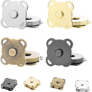 Hand-Sewn Plum Blossom Magnetic Buckle Metal DIY Hidden Button Magnet for Luggage & Coats - Product Image 1