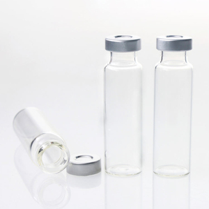 Viales de vidrio transparente de 20 ml con tapa crimpable para headspace GC de laboratorio - Product Image 2