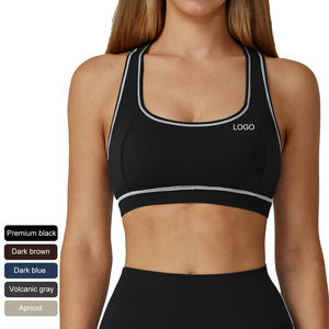 Reggiseni sportivi Racerback biancheria intima con imbottiture ad alto impatto canottiere atletiche per gilet ad alta compressione ad asciugatura rapida reggiseno Yoga antiurto - Product Image 1