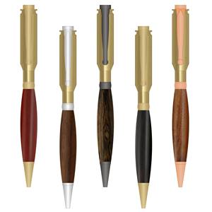 Kit de tournage sur bois pour stylo, tour à bois Patriot 7MM Twist Simone, étui pour cartouche à bille Euro, kits de tournage pour stylo à bille - Product Image 1
