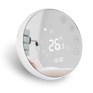 <span class=keywords><strong>Thermostat</strong></span> de chauffage au sol <span class=keywords><strong>intelligent</strong></span> à écran tactile rond basse tension 3A avec commande vocale - Product Image 5