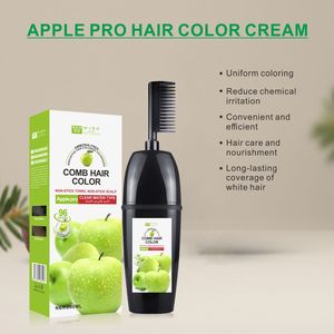 Nhãn Hiệu Riêng Amoniac Miễn Phí Màu Tóc Với Lược 200Ml Nhanh Màu Của Apple Thuốc Nhuộm Tóc Màu Nâu Đen 100% Màu Xám Bảo Hiểm Hữu Cơ - Product Image 4