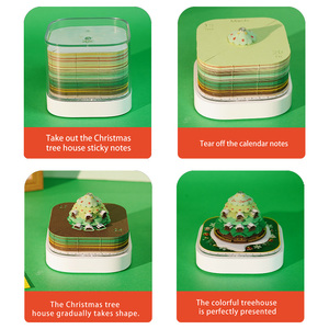 Sản Phẩm Mới 2026 3D Lịch Món Quà Sáng Tạo Ý Tưởng Cây Giáng Sinh 3D Mô Hình Memo <span class=keywords><strong>Pad</strong></span> Xé Lịch 3D 2026 Cho Món Quà Giáng Sinh - Product Image 5