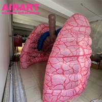 Poumon artificiel mécanique gonflable de dessin animé pour enterrement de vie de jeune fille