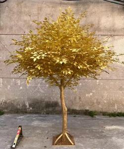 Pohon <span class=keywords><strong>Maple</strong></span> buatan kualitas tinggi Pohon Banyan emas besar dalam ruangan luar ruangan dekorasi tempat indah pohon lanskap tanaman - Product Image 5