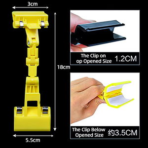 Adjustable Joint POP <b>Clip</b> Plastic <b>Spring</b> Clamp Shop Price Label Display Holder - Product Image 4