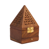 Nouvel Arrivage Décoration Maison Moderne Brûleur d'Encens Pyramidal en Laiton Diffuseur d'Aromathérapie Écologique Encens Japonais Salon Confortable