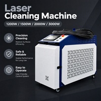 Machine de nettoyage laser à fibre portative 1200W 1500W 2000W 3000W refroidie par eau pour la fabrication d'équipements de cuisine