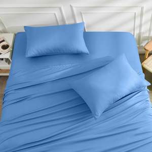 100% Bamboo Solid <strong>King</strong> Duvet Cover Set 300TC Sateen Weave Eco-Friendly Soft Smooth Luxury Hotel-Style Custom <strong>Size</strong> Wholesale - Product Image 2