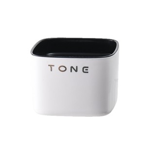 ที่กรองใบชา TONE ถังขยะพลาสติกขนาดเล็กสำหรับใช้บนโต๊ะทำงานสำนักงาน ดีไซน์มินิมอลสีดำและสีขาว - Product Image 5