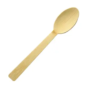 Eco Friendly Natural Bamboo Utensils Biodegradable Compostable Cutlery Set Disposable Bamboo Reusable Flatware Spoon Fork Knife