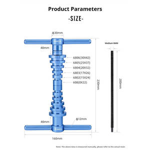 <span class=keywords><strong>Extractor</strong></span> de <span class=keywords><strong>rodamientos</strong></span> TOOPRE, herramienta de instalación, <span class=keywords><strong>rodamientos</strong></span> de cubo de bicicleta con eje BB, marco de cola suave, herramienta de prensa, accesorio de bicicleta - Product Image 5