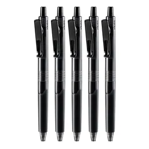 KACO K9-bolígrafos de tinta de Gel de Color negro, juego de pluma de punta fina de 0,5mm, retráctil, rellenable, suministros escolares y de oficina