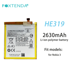 <span class=keywords><strong>แบ</strong></span><span class=keywords><strong>ต</strong></span>เตอรี่สำรอง HE319 2630มิลลิแอมป์<span class=keywords><strong>ต</strong></span>่อชั่วโมงสำหรับ <span class=keywords><strong>Nokia</strong></span> <span class=keywords><strong>3</strong></span><span class=keywords><strong>แบ</strong></span><span class=keywords><strong>ต</strong></span>เตอรี่ลิเธียมไอออนแบบชาร์จไฟได้ - Product Image 2