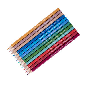 促销定制彩色铅笔 促销彩色铅笔 72 支 OEM 木质可水溶 - Product Image 4