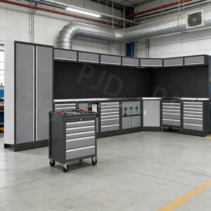 Garage Tool Cabinets Mobile Heavy Duty Workshop Storage <strong>Metal</strong> <strong>WorkBench</strong> OEM Tool Trolley Workstation Combination Tool Cabinets - Product Image 6