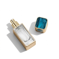 Flacon de soin de la peau en verre doré de luxe de 30 ml, distributeur de sérum/lotion à pression, gravure au laser plaquée or, personnalisable