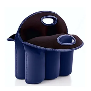 Biểu Tượng Tùy Chỉnh In 6 Gói Bia Chai Chủ Tay Áo Rượu Vang Có Thể Tàu Sân Bay Tote Cách Điện Neoprene Túi Lạnh Bia Chai Chủ - Product Image 1
