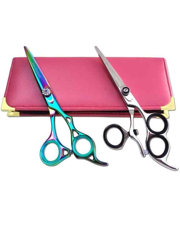 pack of 2 - professional hairdressing salon scissors sharp