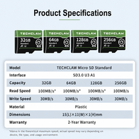 Kartu Memori 8GB-512GB U3 V30 A1 untuk Kamera, Logo Custom, Grosir Partai Besar, Grade Industri, BOM Tetap