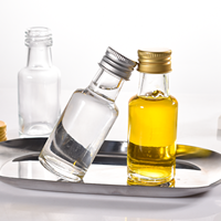 Bouteille en verre miniature de 30 ml pour spiritueux et vin, en stock, avec couvercle, idéale pour la promotion