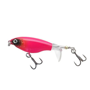 Señuelo de Pesca OEM con Patrón de Tigre Rojo-Naranja, Ojos 3D y Acción de Burbuja, Material ABS para Pesca de Depredadores en Lagos y Ríos - Product Image 6