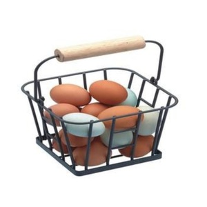 Soporte para huevos hecho a mano para cocina, decorativo, antiguo, clásico, único, moderno, elegante, Color negro - Product Image 2