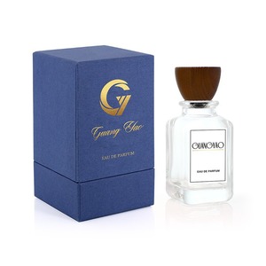 <b>50ml</b> Card Buckle Square Bottom <b>Bottle</b> Sub-<b>Bottle</b> Transparent Glass <b>Bottle</b> with Round Wooden Cap and Tapered Wooden Cap - Product Image 3