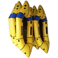 Waterplay artisanat paddle aéroglisseur gonflable TPU packraft bateau avec Tizip
