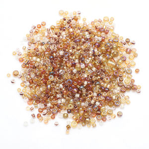 Zhubi 18 Gramos de Cristales de Topacio Mix de Cuentas de Semilla 11/0 10/0 2mm 3mm Cuentas Redondas de Vidrio para Pulseras Dijes DIY para Hacer Joyería - Product Image 6