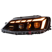 Nouveaux phares LED projecteurs pour Jetta MK6, style Audi, avec clignotants séquentiels, 2011-2018