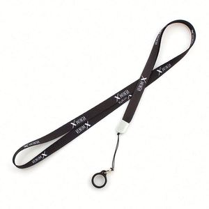 Wholesale Design Sublimation Polyester Personalized Silicone Ring Pen Holder Neck Lanyard with logo - Product Image 2